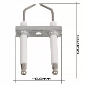   Electrod de Aprindere Bloc Tip pentru Spălător cu Presiune Lavor - Tehnologie cu Aprindere Dublă, 9,7 cm Lungime Totală