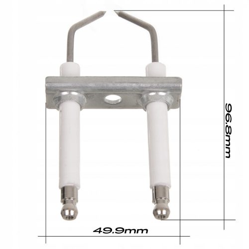 Electrod de Aprindere Bloc Tip pentru Spălător cu Presiune Lavor - Tehnologie cu Aprindere Dublă, 9,7 cm Lungime Totală