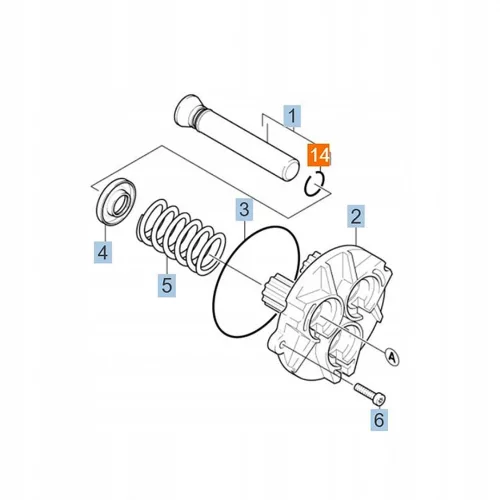 Kärcher 18 mm Inel de Expansiune Piston - Compatibil cu HDS 555, 600, 695, 797, 790, 795, 895, HD 7/18-4M, 890