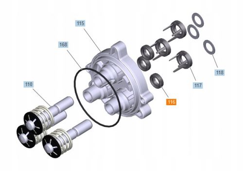 Originală Karcher Garnitură de Etanșare cu Ulei pentru Karcher K, HD și HDS Seria de Mașini de Spălat cu Presiune - 1 Bucată 12x18x5/6/1 "O" (6.363-633.0)