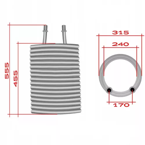 20 Spire Încălzitor Karcher HDS 1195s Eco, 1295s Eco pentru Spălătoare cu Presiune Ridicată, Conexiune M22x1,5 mm