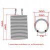 21 Spire Spirală de Încălzire Kranzle 750, 890, 895, 1160 și 1165 pentru Mașini de Spălat cu Presiune, Conector 3/8"