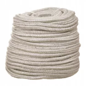   Șnur Izolator din Fibre de Sticlă pentru Coșuri de Fum, Cazane și Boilere, 8x8 mm - Unități de 1 Metru