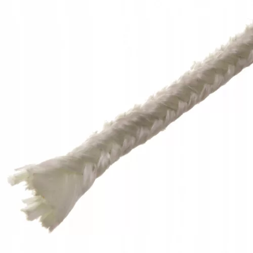 Șnur Izolator din Fibre de Sticlă pentru Coșuri de Fum, Cazane și Boilere, 8x8 mm - Unități de 1 Metru