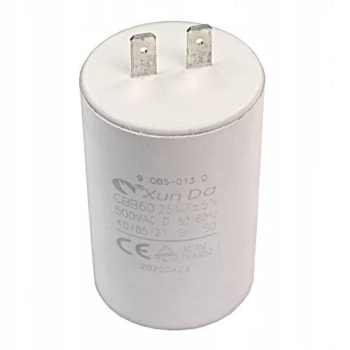 Condensator Original Karcher 25 µF Compatibil cu Seria K3, K4, K5, K6, HD, HDS de Mașini de Spălat cu Presiune (9.085-013.0)