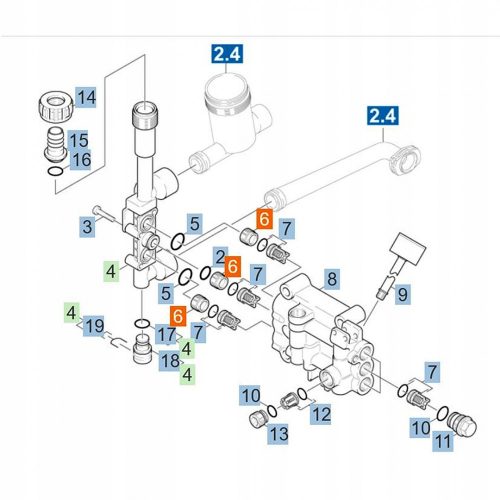 Supapă de Reducere a Presiunii Karcher M20x1 pentru Modelele HD 6/16-4M, 7/16, 7/18-4M, 8/18, 10/21, 10/23, 10/25, 9/19, 9/20