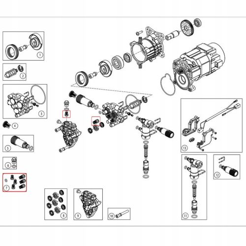 Set Supape Original Nilfisk pentru Seria C120, C125, C130, C135 - Tip Nou, 128501502
