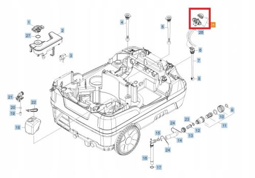 Supapă de Dozare Detergenți Originală Kärcher pentru Spălătoare cu Presiune Înaltă HDS - Compatibilitate Extinsă