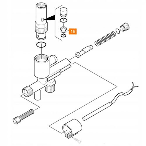 Supapă de Siguranță Kärcher HDS - Compatibilitate Extinsă cu Modelele 1295, 1195, 895, 795, 755 (6.412-263.0)