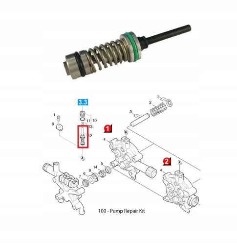 Supapă Originală de Suprapresiune Karcher pentru Modele K5, K 5.20, K 520, HD 525, HD 5/11, HD 605, HDS 5/13, HDS 501, HDS 550