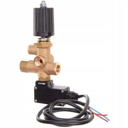 Supapă Bypass MTM BP9 cu Reglaj de Presiune și Microîntrerupător – 3/8" Filet Interior, 280 bar