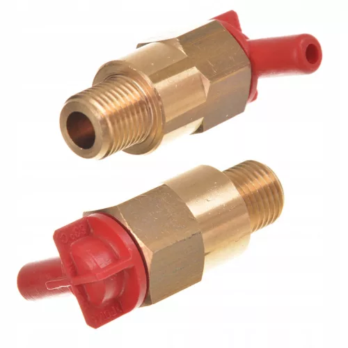 Supapă de Siguranță Termostatică cu Clapetă de Reținere P.A VT6 6 mm pentru Spălător Benzină, 10 Bar, Conexiune 13 mm, Reducere Presiune la 63°C