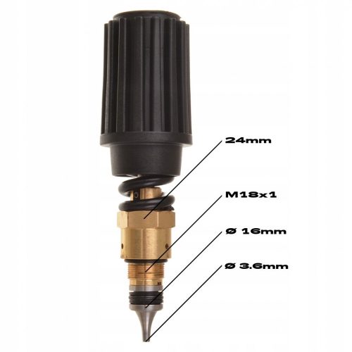 Kit de Reparație Supapă de Reglare a Presiunii Kranzle BY-PASS pentru Profi 160 TS T, 195 TS T, 175 TS T, Therm-C 11/130, 13/180, 15/150, Quadro 599 TS T, 799 TS T, 899 TS T, 9/170, 12/150 (40.490)