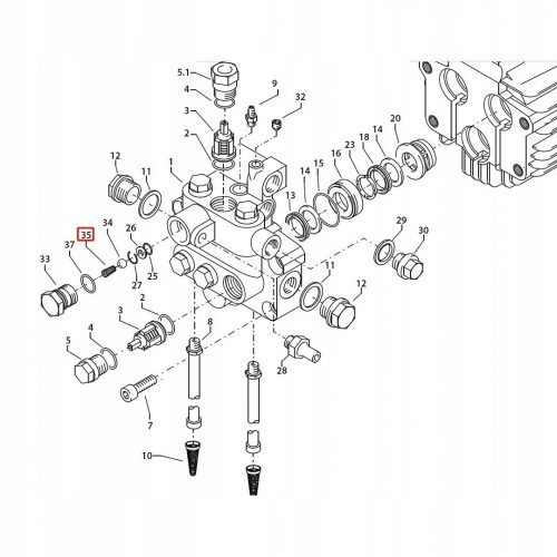 Arcul Original Kranzle THERM Supapă - Compatibil cu Kranzle 14.120-1