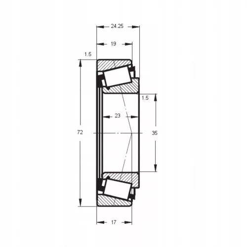 Rulment Karcher HDS 8/18 și HD 9/20 pentru Alături (6.401-405.0) - Rulment Conic, 1 Rând, Producție Europeană