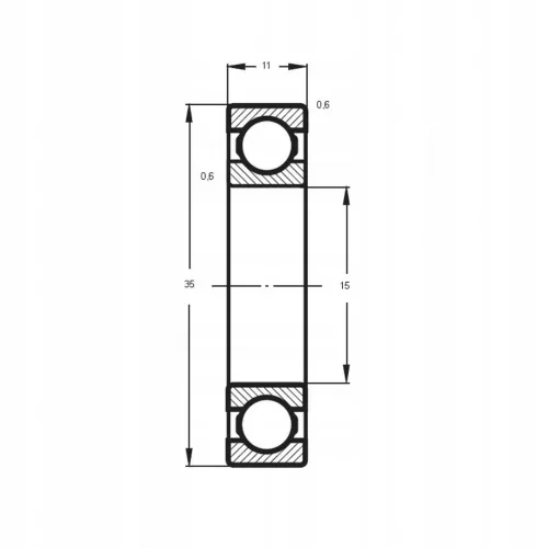 Rulment Motor Karcher K4-K7, 15x35x11 mm, Producție Europeană, Piesă de Schimb
