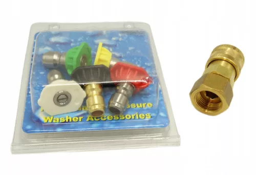 Set de Duze pentru Spălător cu Presiune - 5 Piese, Cuplare Rapidă, Compatibil cu Lavor, MacAllister, Ryobi, Kraft&Dele, Honda și DeWalt