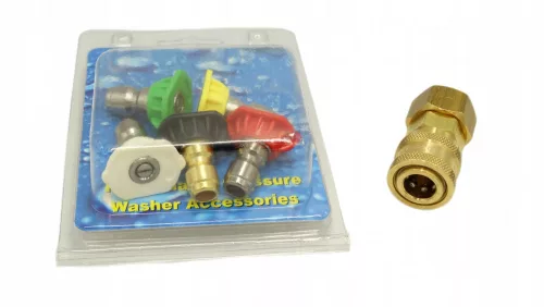 Set de Duze pentru Spălător cu Presiune - 5 Piese, Cuplare Rapidă, Compatibil cu Lavor, MacAllister, Ryobi, Kraft&Dele, Honda și DeWalt