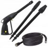 Set Pistol de Înaltă Presiune cu Lance, Cap Ajustabil și Cap Turbo, Furtun de 5 Metri Compatibil cu Spălătoare Karcher Seria K, 160 bar, 60°C