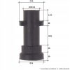 10 Metri Furtun de Curățare a Conductelor cu Duza cu Arc Compatibil cu Spălătoare sub Presiune Kärcher K2 - K7