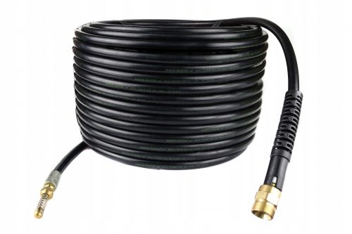 Furtun de Curățare Canalizare 10m cu Spiră și Duza cu Arc pentru Kranzle, Macallister, Oleo-Mac