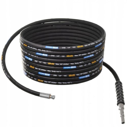Tub de Curățare Canalizare cu Presiune Mare, 10m, Compatibil cu Nilfisk Alto Poseidon Neptun Kew Kranzle D1, 250 BAR, 155°C
