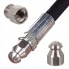 Tub de Curățare Anti-Blocaj pentru Canalizare cu Conector, 15 Metri, Compatibil cu Pompe de Înaltă Presiune