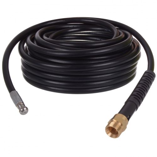 15 Metri Furtun de Curățare Canalizare Compatibil cu Kranzle, Macallister și Oleo-Mac, Conector M22, Presiune 200 bari, Temperatură 60°C