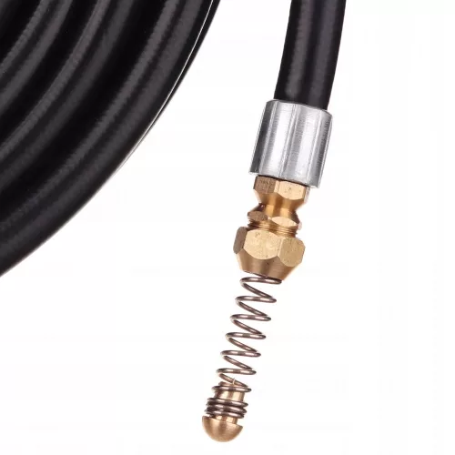 Furtun de Curățare a Țevilor de 15 Metri cu Duza cu Arc pentru Aparatele de Spălat cu Presiune Karcher K2-K7