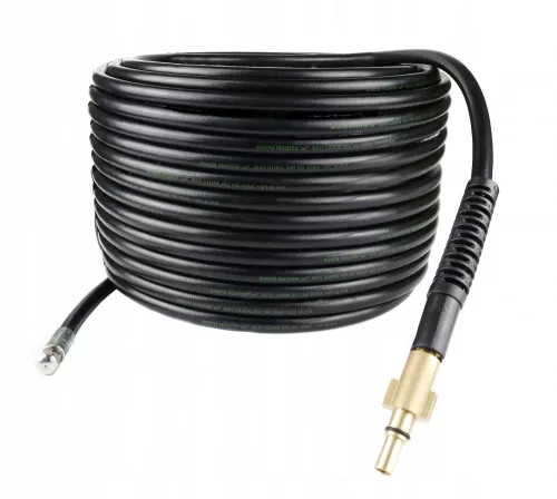 Furtun pentru Curățare Canalizare de 20 Metri - Compatibil cu Echipamente Black&Decker, Bosch, Macallister, 200 Bari, 60°C