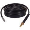 20 Metri Furtun de Curățare Canalizare Împletit din Nailon pentru Nilfisk și Stihl - 200 Bari, 60 °C, Conector Baionetă, 3+1 Duze