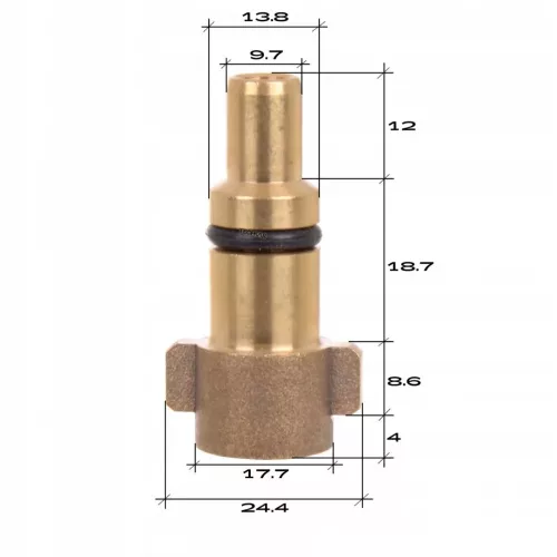 20 Metri Furtun de Curățare Canalizare Împletit din Nailon pentru Nilfisk și Stihl - 200 Bari, 60 °C, Conector Baionetă, 3+1 Duze
