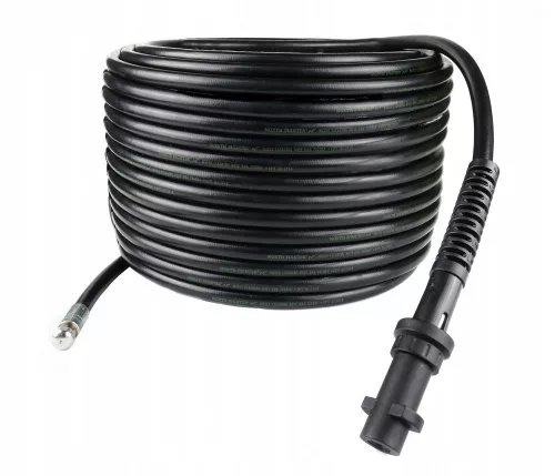 Furtun de Curățare Canalizare de 5 Metri, Nailon, Compatibil cu Seria Karcher K, Până la 200 Bar