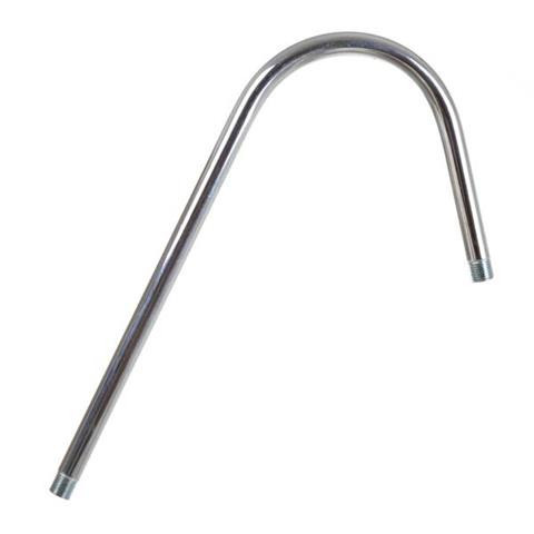 Furtun Flexibil pentru Scurgere cu Acoperire din Zinc, 1/4" Filet Interior - 1/4" Filet Interior, Diametru Furtun 13mm, Diametru Interior 8mm, Material Oțel Zincat