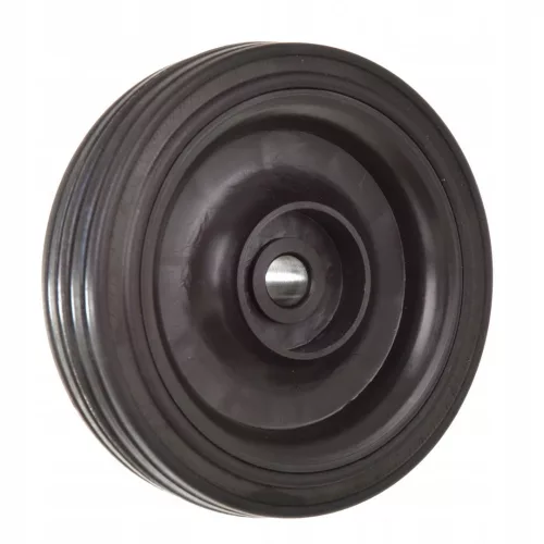 Roată pentru Dispozitive Pneumatice de Spumare și Pulverizare – Compatibilă cu Rezervoare de 24L și 50L, Diametru Roată 125 mm, Diametru Ax 13 mm, Material Plastic/Cauciuc