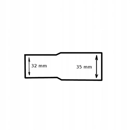 Adaptor Tub de Aspirator din Plastic, Diametre Interioare 32 mm-35 mm, Model "TYP-D"