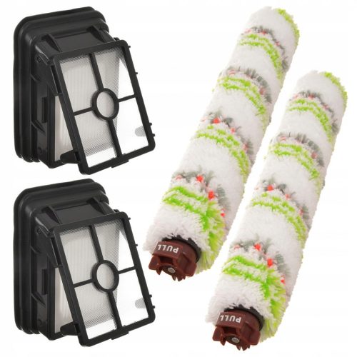 Set de 2 Filtre și 2 Perii PetPro pentru Aspiratoare BISSELL CrossWave 1866, 1868F, 1785, 17132