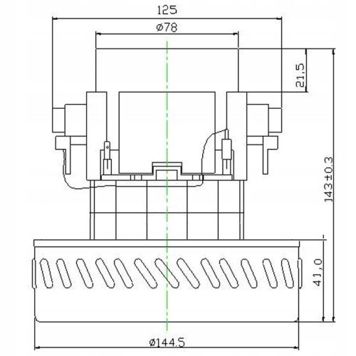 Motor de Aspirație Compatibil cu Karcher K 3001, K 2801, K 2701 și Aspiratoare MAKITA VC2511, 230V, 1200W