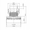 Motor de Aspirație Universal 1400W, 175 mm, Compatibil cu Aspiratoare Industriale Karcher, Makita, Bosch GAS, WAP, Starmix