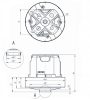 Motor de Aspirare Compatibil Philips și Zelmer (1600 W) - DOMEL 463.3.201-6, Tensiune 230V, Utángyártott, Stare Nou