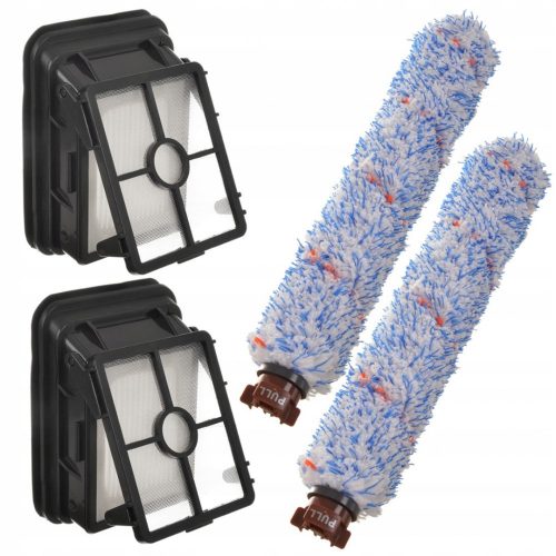 Set de 2 Filtre și 2 Role pentru Aspiratoare BISSELL CrossWave, Modele 1866, 1868F, 1785, 17132, 2582N