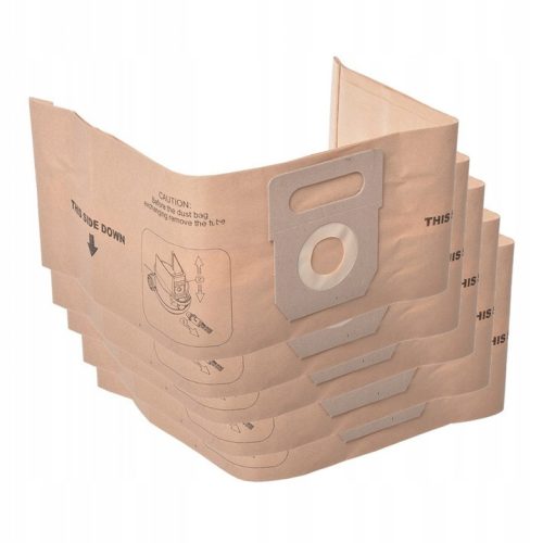 Set 5 Saci de Hârtie pentru Aspirator Master Profi Europa 1 și 3, 15x65 cm, Compatibili cu Profi 1 și 3
