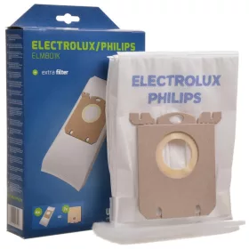 4x porzsák ELECTROLUX PHILIPS AEG S-bag Classic Performance ELMB01K, E201SM (UltraSilencer, Ergospace, Ergoclassic, Oxygen Plus, Jetmaxx, Ultra One, Viva Control, Accelerator, CLario) porszívókhoz