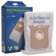 4x porzsák ELECTROLUX PHILIPS AEG S-bag Classic Performance ELMB01K, E201SM (UltraSilencer, Ergospace, Ergoclassic, Oxygen Plus, Jetmaxx, Ultra One, Viva Control, Accelerator, CLario) porszívókhoz