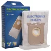 24x porzsák ELECTROLUX PHILIPS AEG S-bag Classic Performance ELMB01K, E201SM (UltraSilencer, Ergospace, Ergoclassic, Oxygen Plus, Jetmaxx, Ultra One, Viva Control, Accelerator, CLario) porszívókhoz
