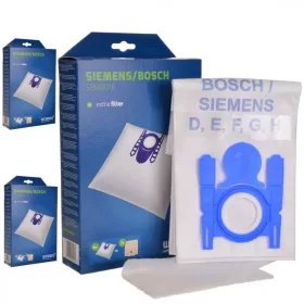 12 db szintetikus porzsák Bosch GL-30, Siemens porszívókhoz (SBMB01K cikkszám kiváltására)