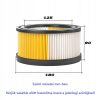 Set Filtru și Saci de Praf pentru Aspiratoare Karcher WD 4.200 - 5.800, Înlocuire 6.414-960.0, 1 Filtru + 5 Saci