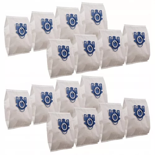 16x MIELE GN HyClean 3D Porszívózsák Készlet - Kompatibilis Classic C1, S8, S5, S2 és HOOVER TELIOS Modellekkel + 2 Szűrő