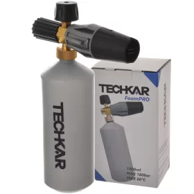 FoamPro habosító Karcher HD HDS magasnyomású mosókhoz, M22x1.5 ServoPress kompatibilis hosszú anyával, 1 literes tartállyal