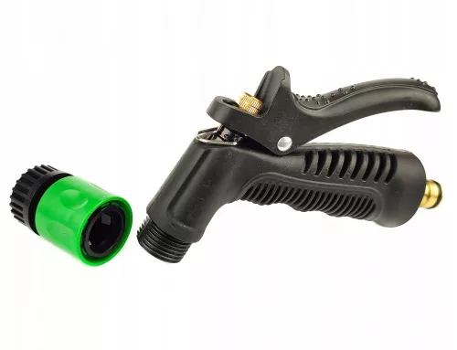 Furtun de Grădină cu Conector, Pulverizator și Dispozitiv de Spumare cu Presiune Scăzută, Rezervor 900 ml